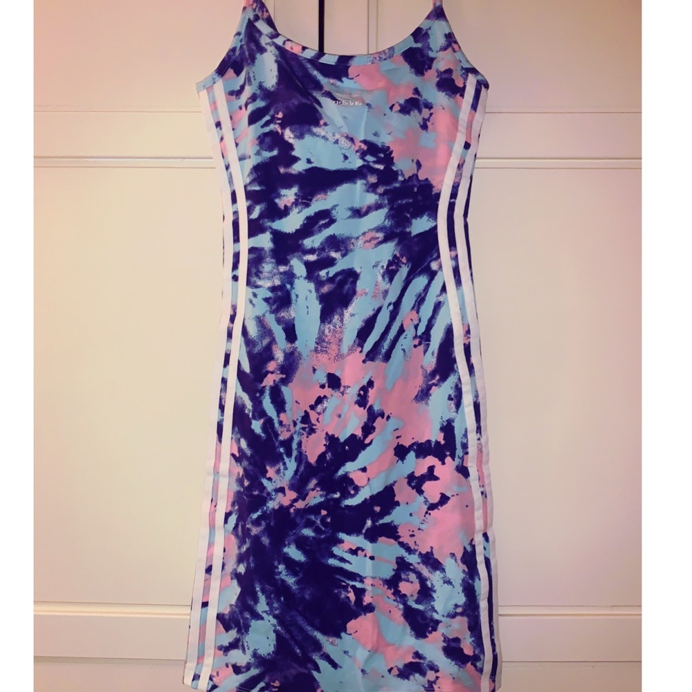 Adidas tie-dye tank dress